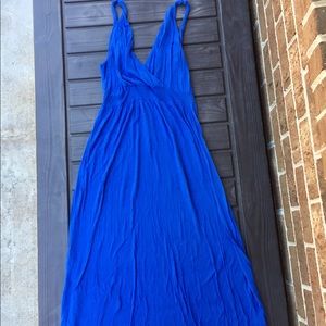 Gap Cornflower Blue Midi Goddess Dress